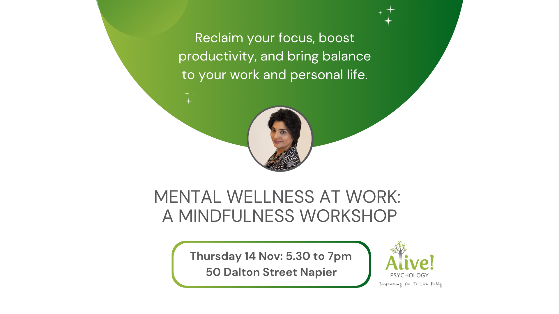 Mental Wellness At Work: A Mindfulness Workshop